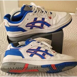 Asics EX89 Knicks White Illusion Blue Orange 1201A476-101 Sneaker Shoe Trainer